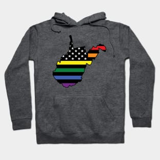 Rainbow Flag West Virginia Hoodie